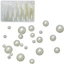 ネイルパーツ 半円パール【ベージュ】6サイズ 大容量 立体 ネイルアート セット【1.5mm 2mm 2.5mm 3mm 4mm 5mm】きらきらぷんぷん丸 NP-030