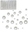 ネイルパーツ 半円パール【ホワイト】白 6サイズ 大容量 立体 ネイルアート セット【1.5mm 2mm 2.5mm 3mm 4mm 5mm】きらきらぷんぷん丸 NP-031