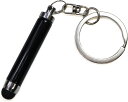 ミニ タッチペン スマホ キーホルダー付き 【ブラック】黒 伸縮 シリコン キーリング タブレット スマホゲーム きらきらぷんぷん丸 SCP-006(3)