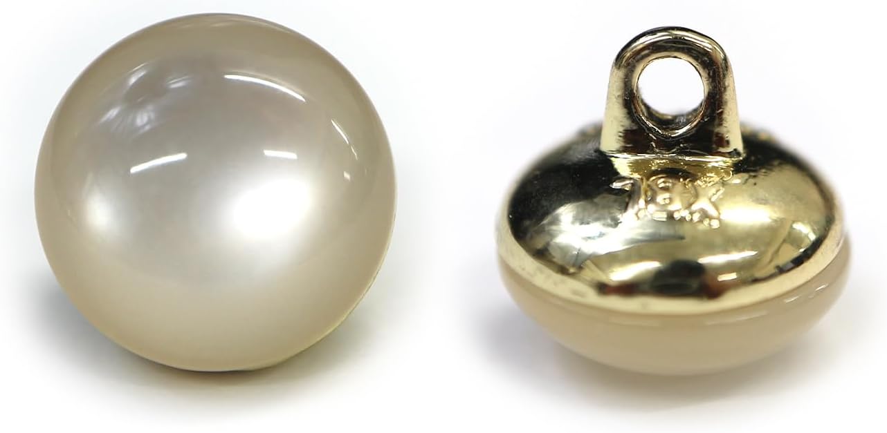 乐天商城 - 足つきボタン 【ホワイト】 白 半透明 シャツ スーツ 10個入り 【11.5mm】 きらきらぷんぷん丸 B-246