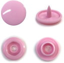 スナップボタン プラスチック製 12.4mm T5 【パステルピンク】 20組入り きらきらぷんぷん丸 B-463