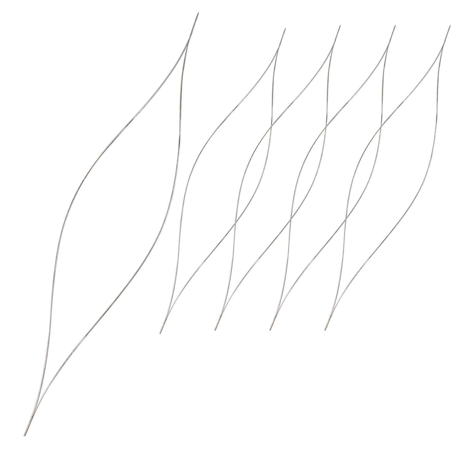 ビーズ通し 約10.2cm 5本入り 極細 糸通し ブレスレット アクセサリー ハンドメイド 手芸用品 きらきら..