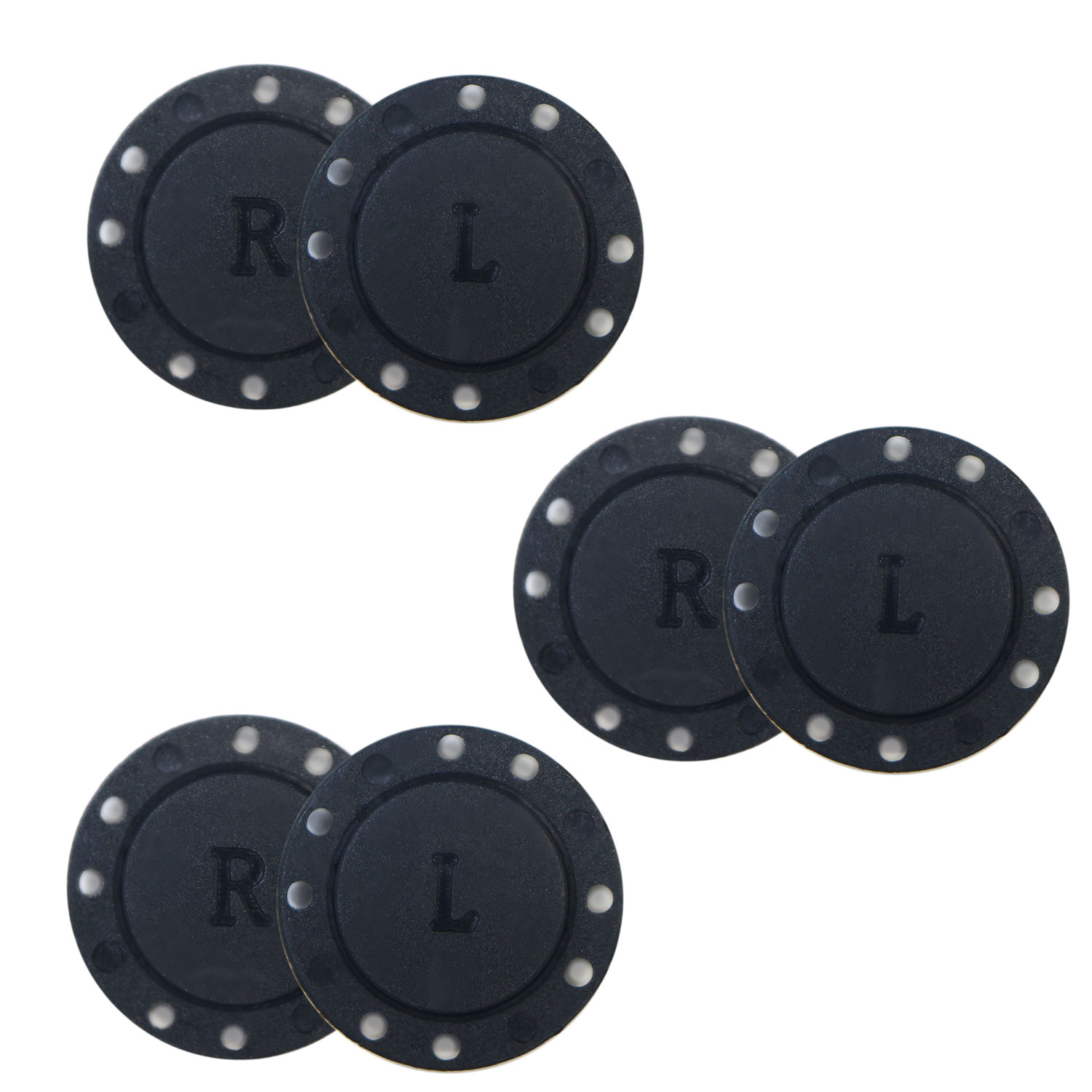 磁気ボタン 強力 【ブラック】 黒 縫い付けタイプ 打ち具不要 マグネットボタン カラー 3組入り 【22mm】 きらきらぷんぷん丸 B-750