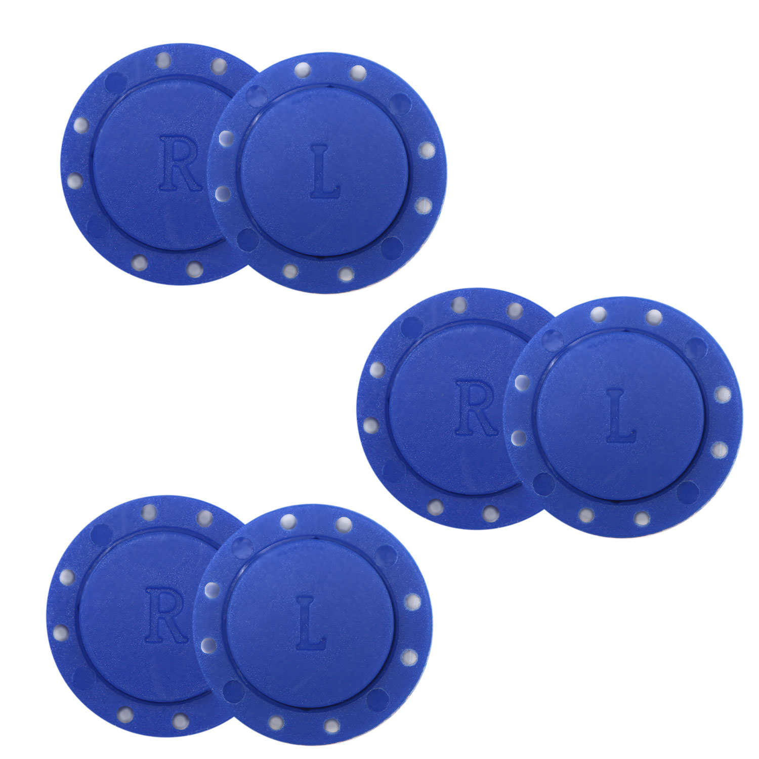 磁気ボタン 強力 【ブルー】 青 縫い付けタイプ 打ち具不要 マグネットボタン カラー 3組入り 【26mm】 きらきらぷんぷん丸 B-753