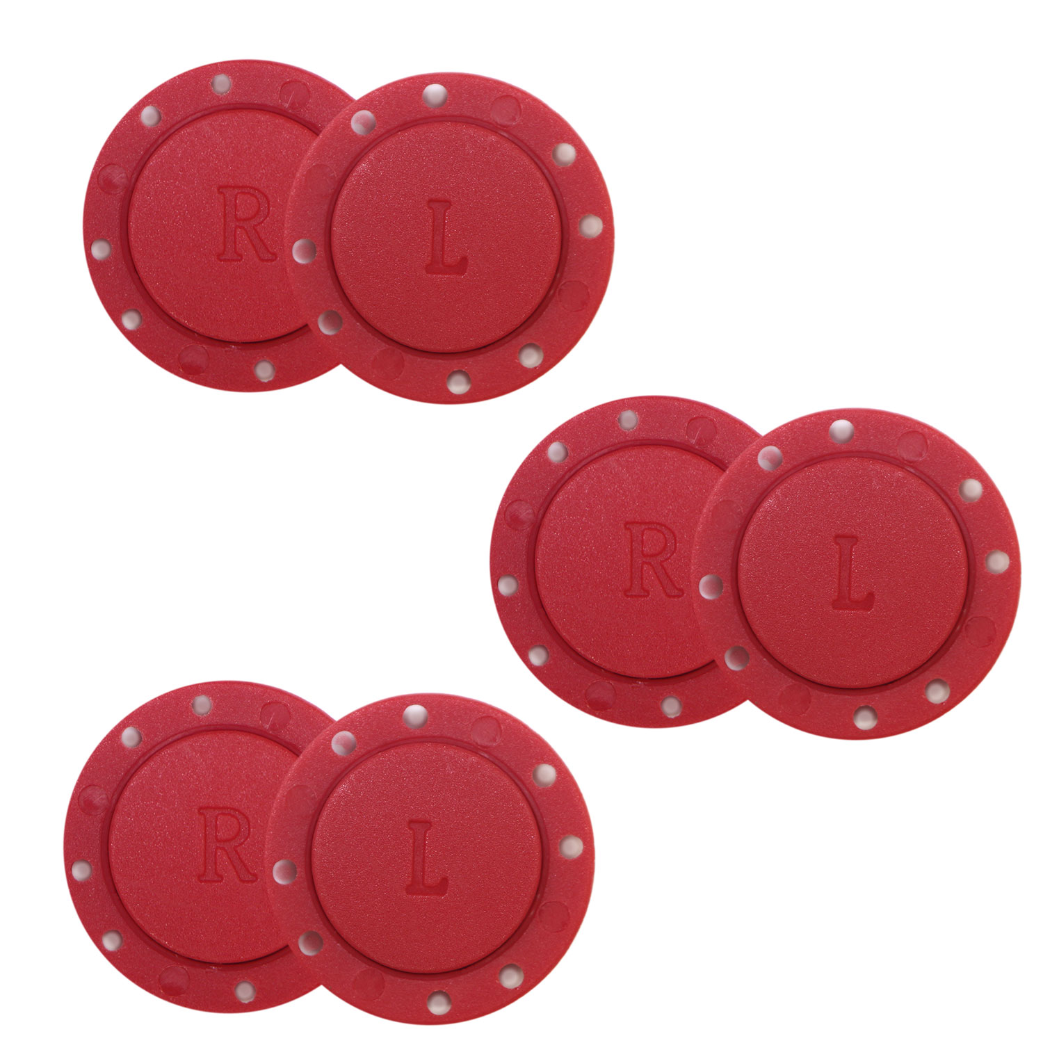 Rakuten - 磁気ボタン 強力 【レッド】 赤 縫い付けタイプ 打ち具不要 マグネットボタン カラー 3組入り 【26mm】 きらきらぷんぷん丸 B-755