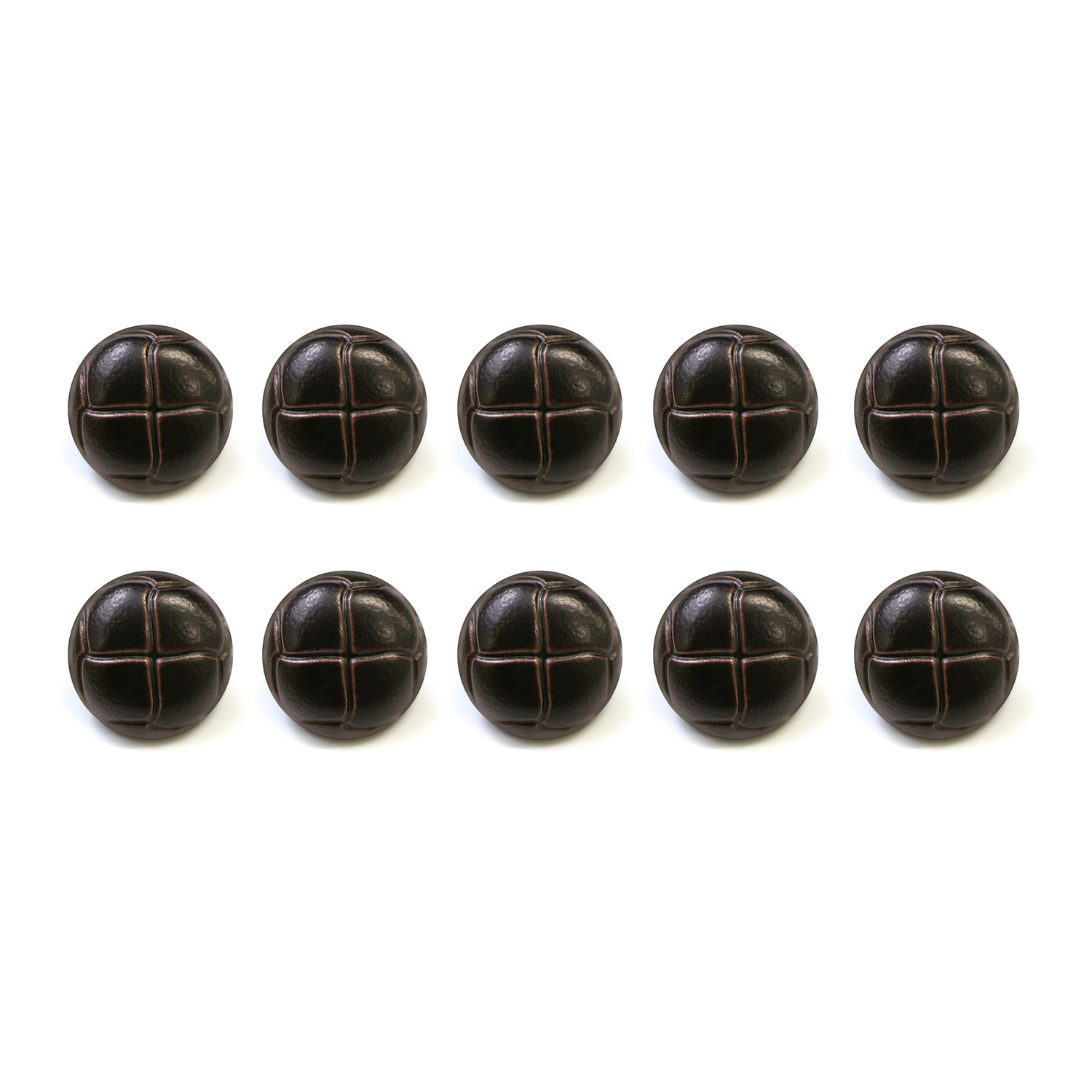 革調ボタン レザー調 【ブラック】 スーツ コート ジャケット ブレザー フロント 袖口 10個入り 【13mm】 きらきらぷんぷん丸 B-054