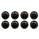 革調ボタン レザー調 【ブラック】 スーツ コート ジャケット ブレザー フロント 袖口 8個入り 【25mm】 きらきらぷんぷん丸 B-475