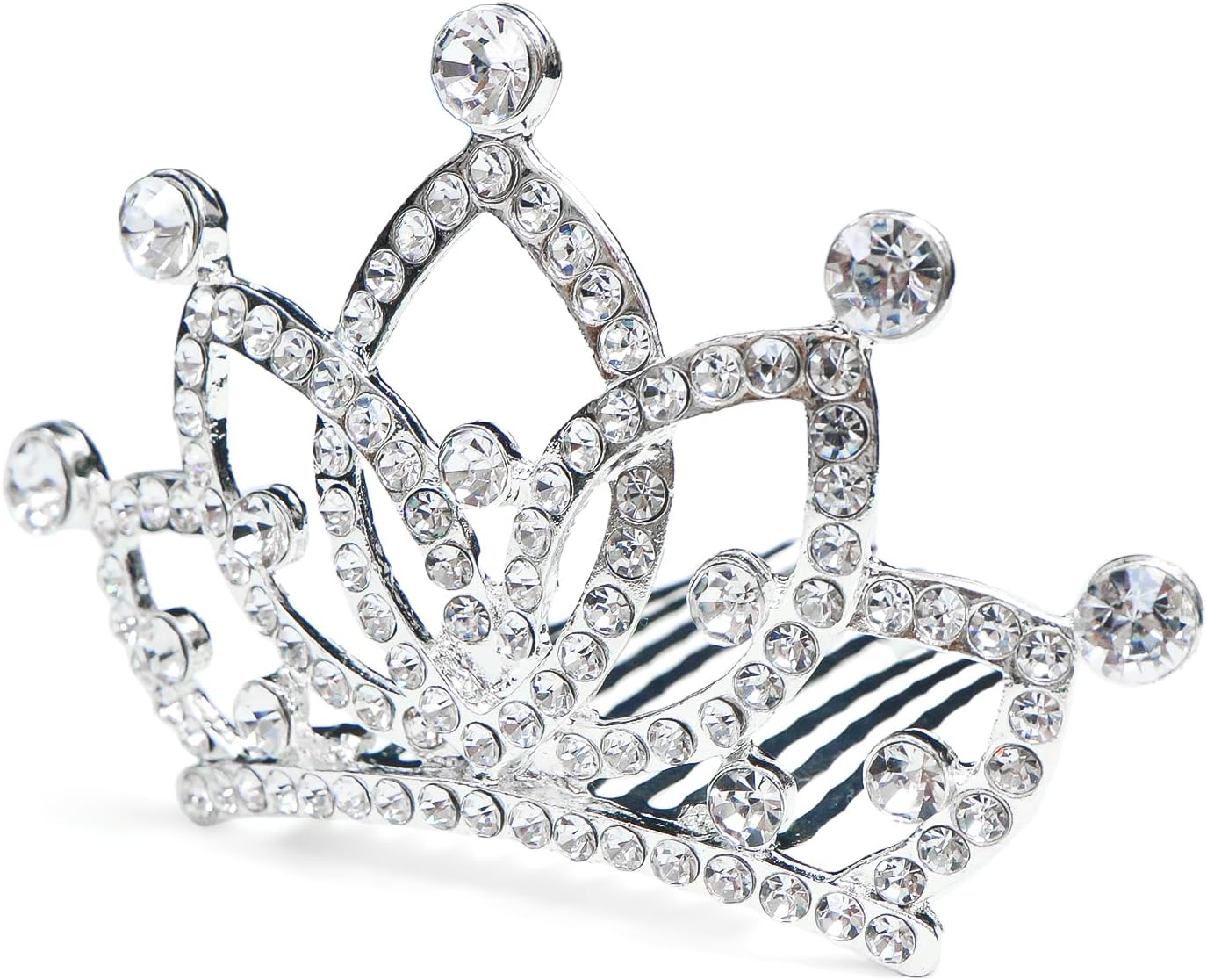 ティアラ 大人 結婚式 ウェディング 卒業式 誕生日 パーティー コスプレ ヘアアクセサリー 小さめ ミニ ラインストーン 王冠 髪飾り きらきらぷんぷん丸 C...