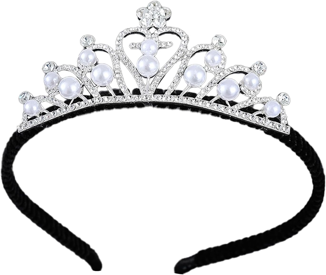 ティアラ 大人 結婚式 ウェディング 卒業式 誕生日 パーティー コスプレ ヘアアクセサリー カチューシャ ベロア ラインストーン きらきらぷんぷん丸 COS-...