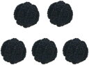コーデュロイボタン 10mm 【ブラック】 5個入り 黒 縞模様 3mm幅 太幅 くるみボタン ボタン 飾りボタン つつみボタン きらきらぷんぷん丸 B-114...