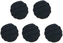 コーデュロイボタン 15mm 【ブラック】 5個入り 黒 縞模様 3mm幅 太幅 くるみボタン ボタン 飾りボタン つつみボタン きらきらぷんぷん丸 B-114...
