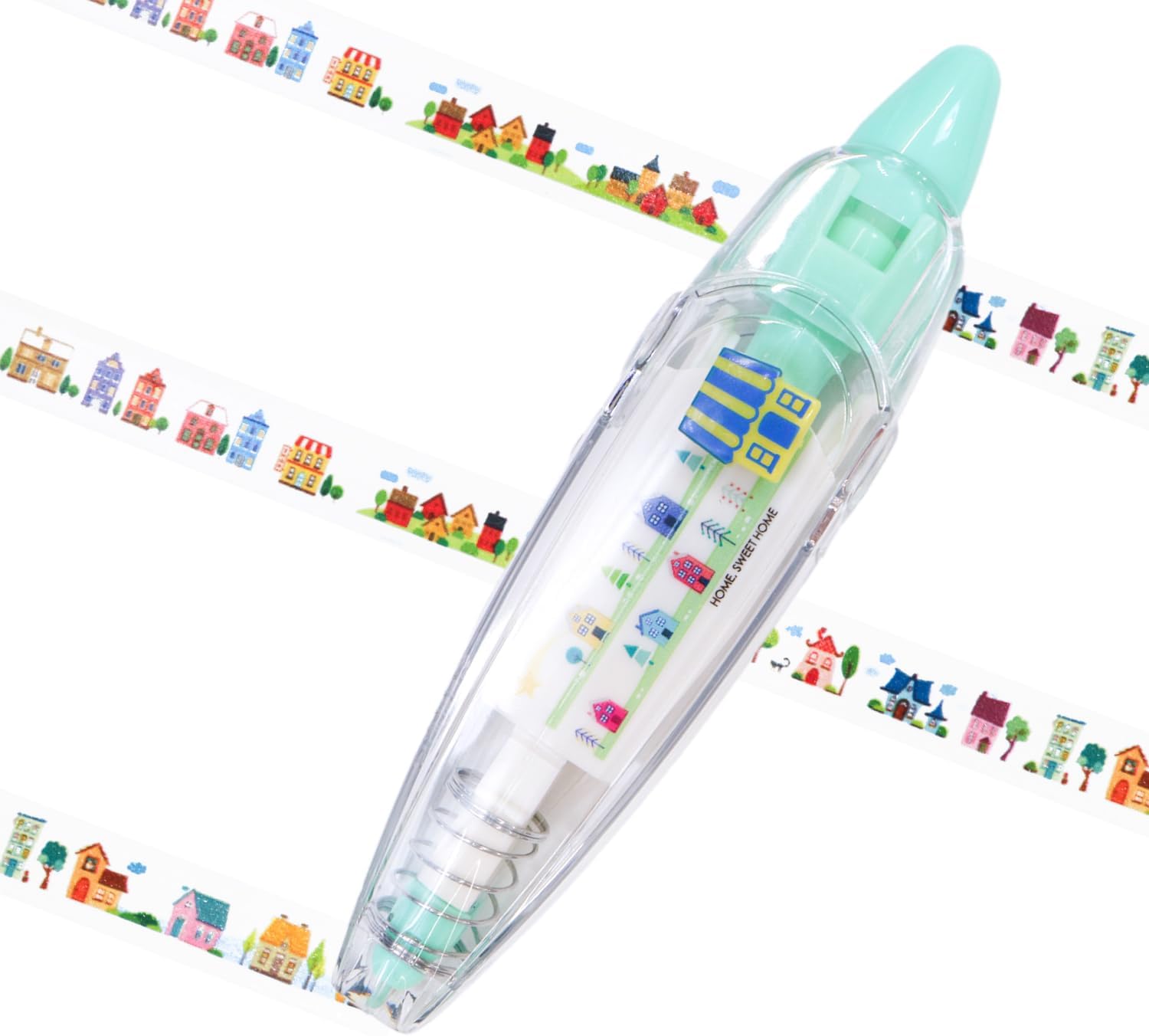 Rakuten - デコレーションテープ ペン 【ストリート】 手帳 デコ スケジュール 手紙 カレンダー アルバム 【6mm幅 長さ4m】 きらきらぷんぷん丸 DEPN-003