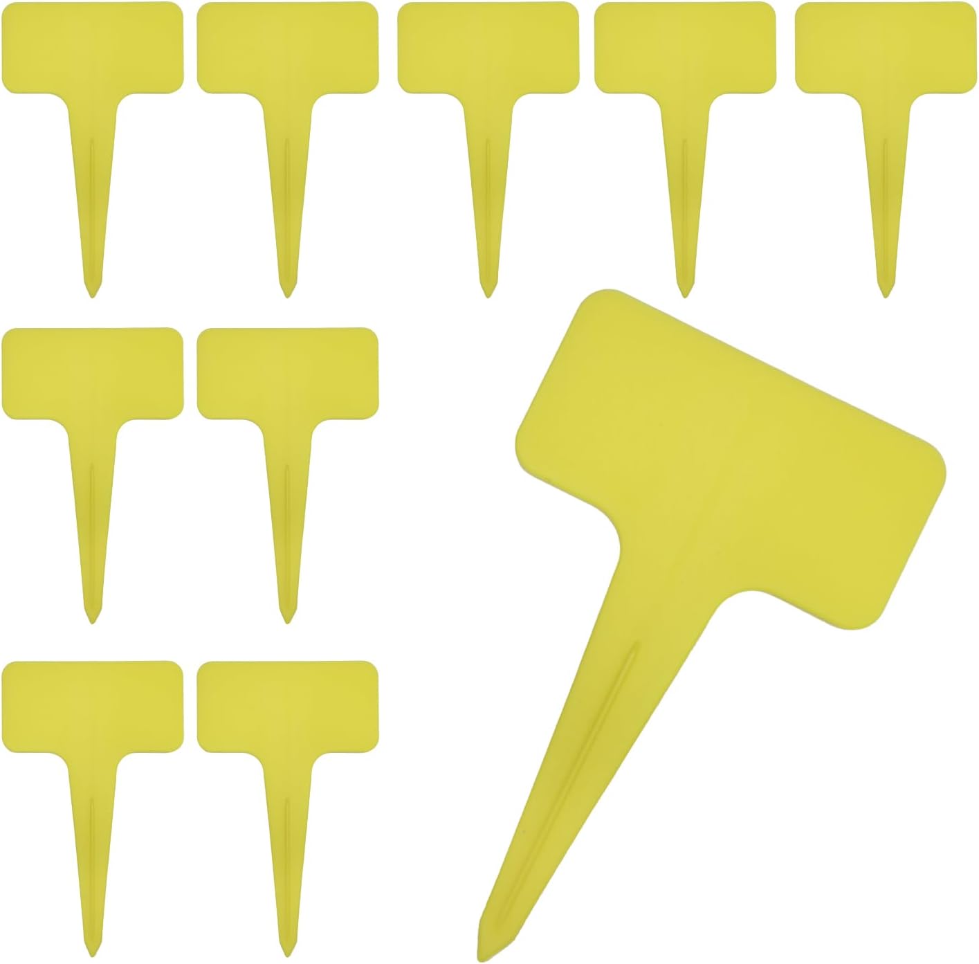 園芸ラベル T型 【イエロー】 黄 プランツタグ ネームタグ 【10枚入り】 プラスチック ガーデニング 植..