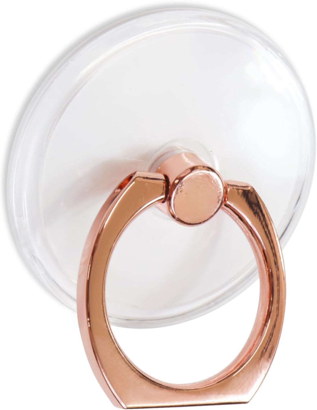 Rakuten - スマホリング クリア 【ピンクゴールド】 ピンク 金 透明 スマホ 落下防止 薄型 スタンド きらきらぷんぷん丸 SCP-028