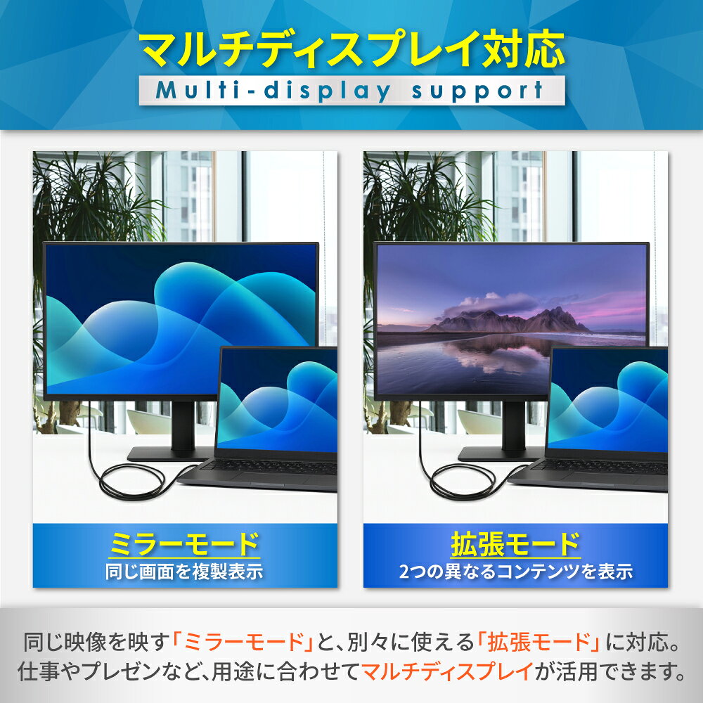 HDMI to VGA 変換ケーブル VGA変...の紹介画像3