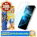 iPhone16 Pro フィルム ガラスフィルム ブルーライトカット 10Hドラゴントレイル 液晶保護フィルム 保護フィルム shizukawill シズカウィル