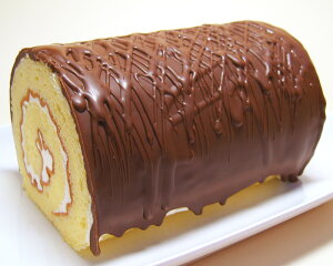 昭和を感じるロールケーキ『チョコロール』バタークリームを使用