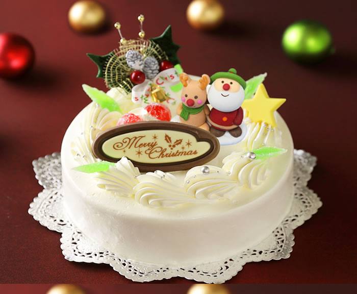 クリスマスバターケーキ　6号【クリスマスケーキ 2022】北海道のバタークリームケーキ※沖縄は配送不可クリスマス 予約 お取り寄せ 限定