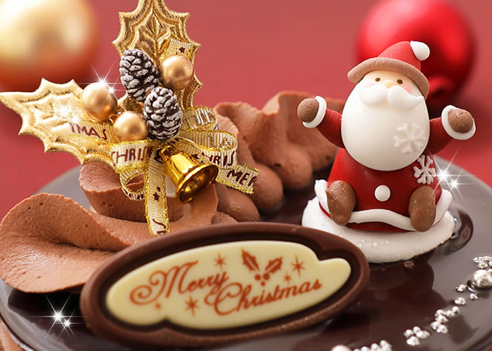 プレミアムショコラ　チョコムースケーキ 5号【クリスマスケーキ 2025】※沖縄は配送不可クリスマス 予約 お取り寄せ 限定 チョコレートケーキ masmas6-10000572 北海道 スイートますや サンプル画像2
