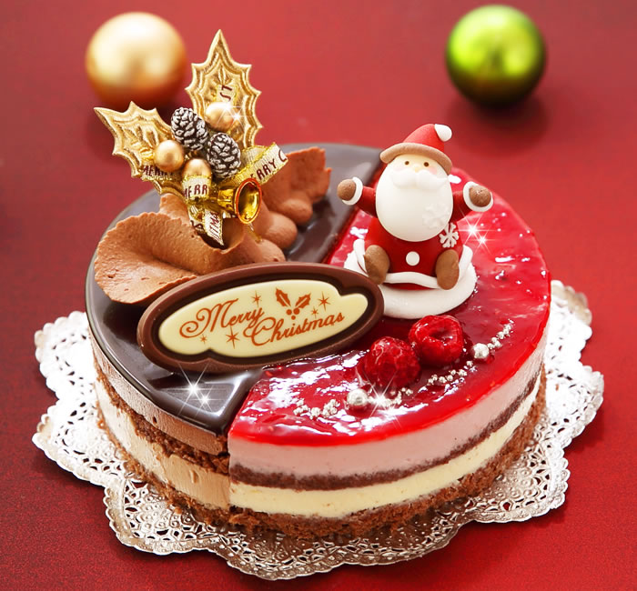 ダブルショコラ チョコムースケーキ 5号【クリスマスケーキ 2022】※沖縄は配送不可クリスマス 予約 お取り寄せ 限定 チョコレートケーキ