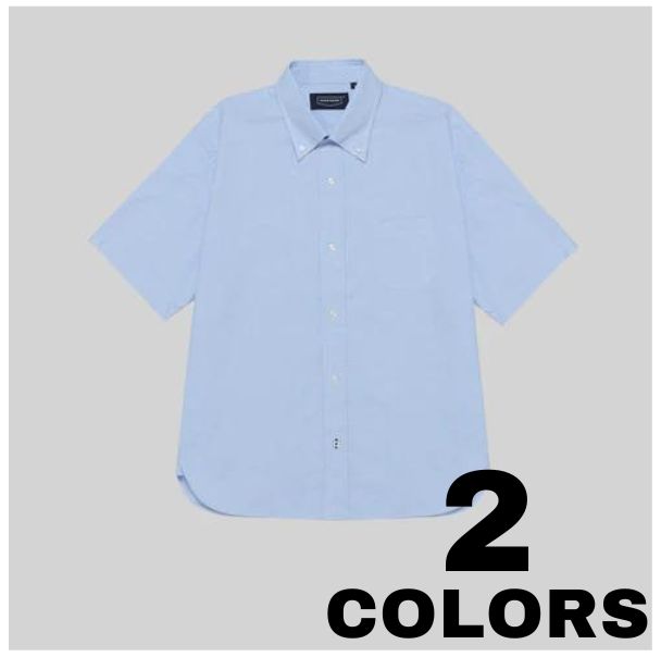 HANDROOM【ハンドルネーム】OX FORD BUTTON DOWN SHORT SLEEVE SHIRTS