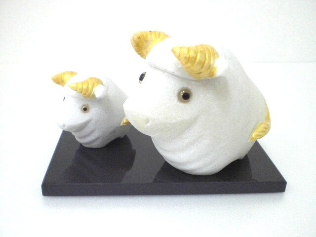 Rakuten - 干支　丑　砂石（白）【石製品】