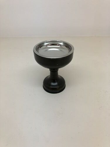 【仏飯器 桜印 黒光色 オトシ付き】