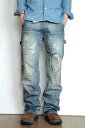 【送料無料】CAGE-LOW (ケージロウ)　ペインターパンツ DENIM PAINTER PANTS (INDIGO加工)