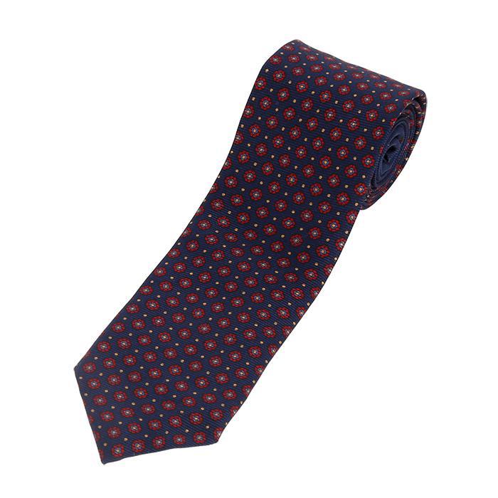 【最短即日発送】 GaGa MILANO TIE ガガミラノ ネクタイ 紳士 ビジネス フォーマル 服飾小物 スーツ 通勤 贈り物 ギフト プレゼント メンズ ネイビー F サイズ オンライン