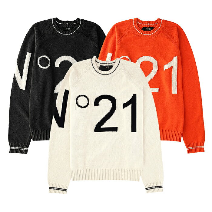 N°21 numero ventono BIG LOGO PULLOVER SUMMER KNIT ヌメロヴェントゥーノ ビッグ ロゴ プルオーバー サマーニット メンズ トップス ファッション 通販 オンライン 40124sua0157523