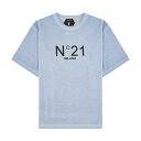 N°21 numero ventono WASHED LOGO S/S T-SHIRT ヌメロヴェントゥーノ ウォッシュド ロゴ 半袖 Tシャツ メンズ トップス ファッション 通販 オンライン 40124suf0114003