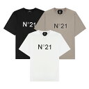 N°21 numero ventono LOGO PRINT T-SHIRT ヌメロヴェントゥーノ ロゴ プリント 半袖 Tシャツ メンズ トップス ファッション 通販 オンライン 40124suf0131415