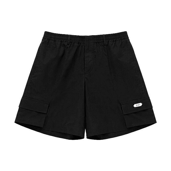 Rakuten - 【最短即日発送】 N°21 HALF PANTS ヌメロヴェントゥーノ ハーフパンツ 半ズボン 半パン ロゴ ストリート メンズ ネイビー M L XL ラージ サイズ オンライン