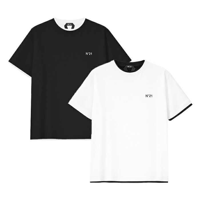 Rakuten - 【最短即日発送】 N°21 T-SHIRT ヌメロヴェントゥーノ Tシャツ 半袖 カットソー イタリア メンズ クリーム S M L XL XXL ラージ サイズ オンライン