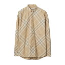 BURBERRY GABARDINE OVERSIZED SHIRT バーバリ