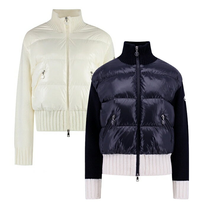 MONCLER PADDED FRONT PANEL DOWN JACKET モンクレール パッド入りフロントパネル付き ダウンカーディガン 9B00004 M2089 レディース アウター オンライン 通販 4019b00004m2089