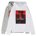 【サマーセール対象商品】NO COMMENT PARIS HOODIE ノー コメント パリ フーディー 長袖 パーカー フランス パリ ロック ピストルズ ストリート メンズ ホワイト グレー S サイズ オンライン