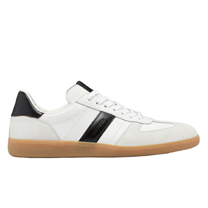 Rakuten - 【最短即日発送】 TOM FORD SUEDE ARCHER SNEAKER トムフォード スエード アーチャー スニーカー 靴 シューズ ローカット ラグジュアリー ストリート メンズ ホワイト 41 42 43 サイズ オンライン