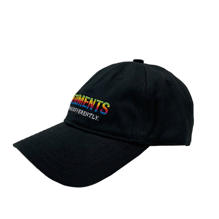 楽天マッシモ オフィシャルストアVETEMENTS ヴェトモン THINK DIFFERENTLY LOGO CAP シンク ディファレントリー ロゴキャップ メンズ ブラック ホワイト オンライン 通販 2021SS 101ue51ca400