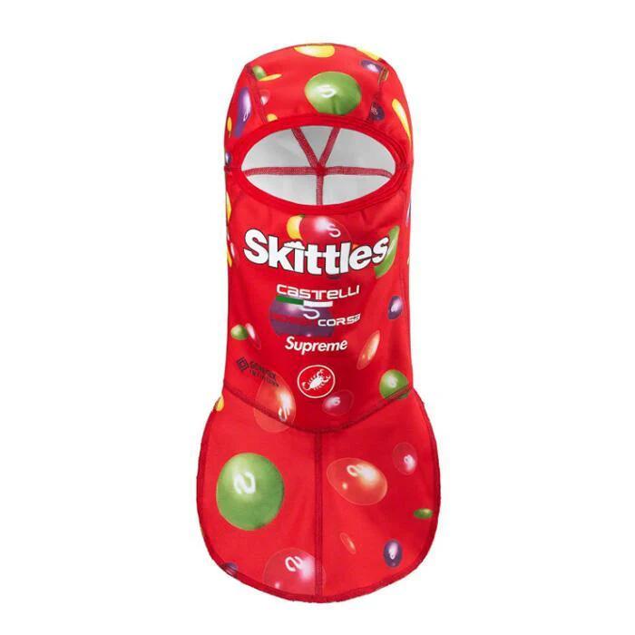 SUPREME × SKITTLES × CASTELLI BALACLAVA シュプリーム× スキットルズ × カステリ バラクラバ メンズ レッド Fサイズ ストリート コラボ オンライン