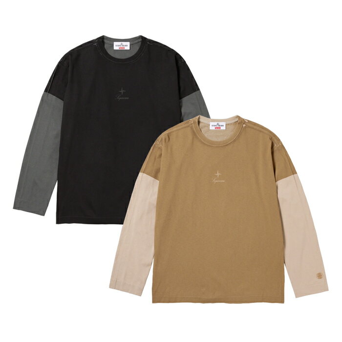 Supreme 2023AW Week10 Stone Island L/S Top シュプリーム×ストーンアイランド ロングスリーブTシャツ メンズ トップス ロンT ストリート ファッション 通販 オンライン 302fw23kn3