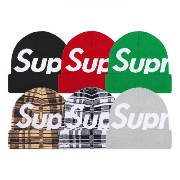 SUPREME 23AW WEEK11 Big Logo Beanie シュプリーム ビッグロゴビーニー ニット帽 メンズ レディース ユニセックス レッド ブラック グレー グリーン ブラック×ホワイト タン ストリート オンライン 302fw23bn17のサムネイル