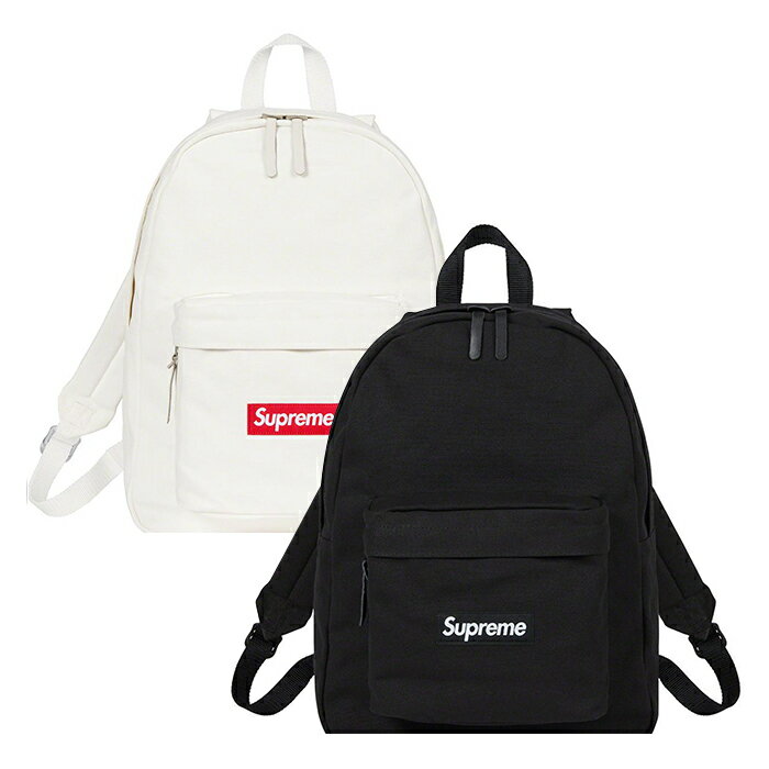 Supreme 22SS Canvas Backpack シュプリーム キャンバス バックパック 20L ユニセックス ホワイト ブラック オンライン 通販 401ss21b24