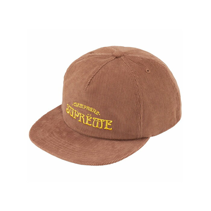 シュプリーム Supreme 24SS WEEK2 Champagne Corduroy 5-Panel シュプリーム シャンパーニュコーデュロイ5パネルキャップ メンズ ストリート 被り物 帽子 通販 オンライン 401ss24h66