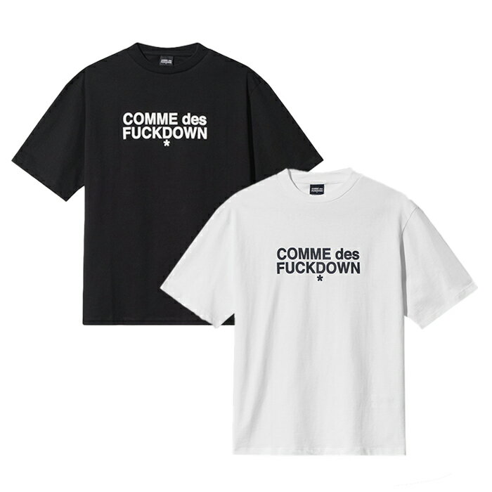 COMME des FUCKDOWN LOGO PRINT T-SHIRT コムデファックダウン ロゴ プリント Tシャツ メンズ トップス ストリート ヒップホップ 通販 オンライン 401762422007