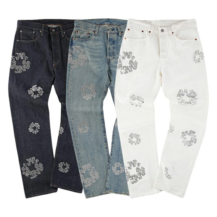 LEVIS × DENIM TEARS SWAROVSKI DENIM PANTS リーバイス×デニムティアーズ スワロフスキー デニムパンツ メンズ ボトムス ストリート ラッパー ヒップホップ ファッション 通販 オンライン 302dt501swr