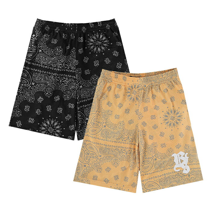 【最短即日発送】 Back Side Club OVERPRINTED BASKET SHORTS バックサイドクラブ オーバープリンテッド バスケット ショーツ メンズ トップス ストリート 半ズボン 半パン オンライン