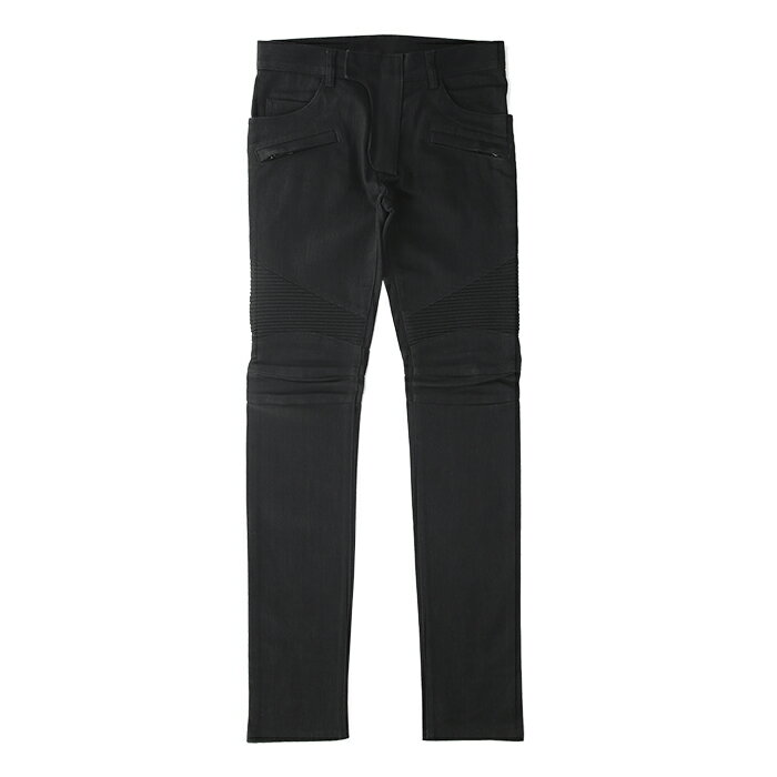 Rakuten - 【最短即日発送】 BALMAIN DENIM PANTS バルマン デニム パンツ ストリート ロック ジーンズ Gパン オートクチュール メンズ ブラック 27 32 サイズ オンライン