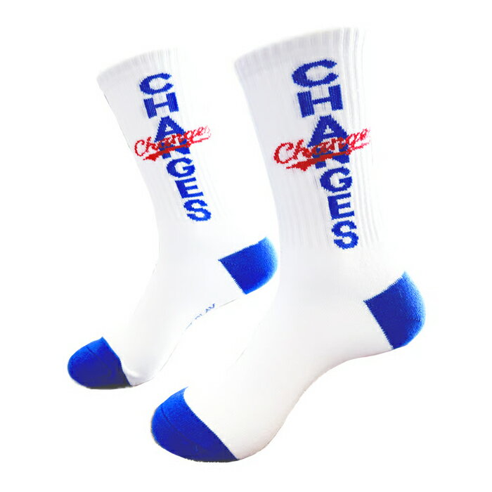 �ں�û¨��ȯ���� CHANGES SOX LOS SOCKS �����󥸥� ���� ���å��� ���� ���� ���ȥ꡼�� ��� �ۥ磻�� F ������ ����饤��