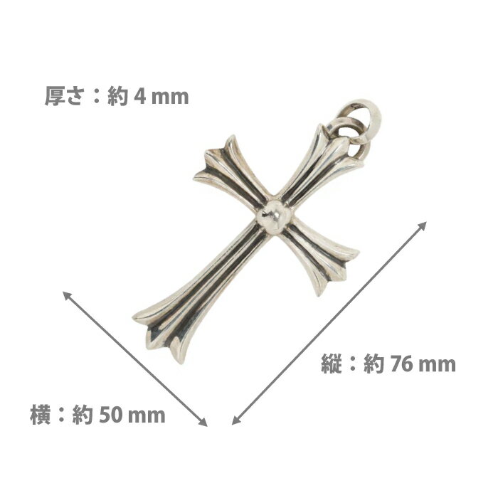 【再入荷】 【新品】 【最短即日発送】 CHROME HEARTS LARGE CROSS PENDANT WITH B...
